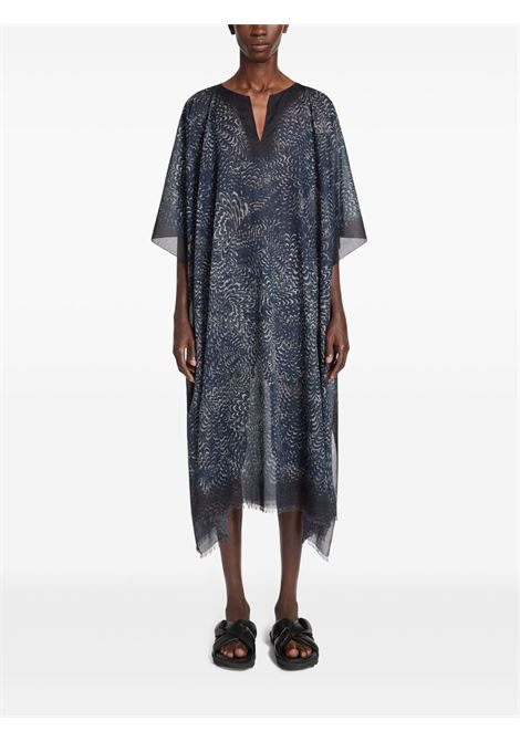 printed kaftan man blue DRIES VAN NOTEN | 251-020761-1006976